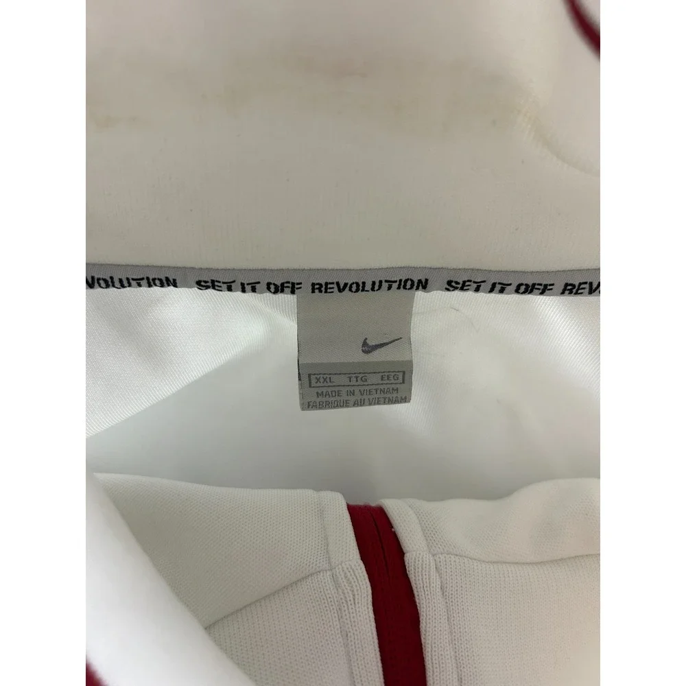 Nike Air Jacket Mens 2XL Full Zip Track Athletic Set It Off Revolution White Y2k_11